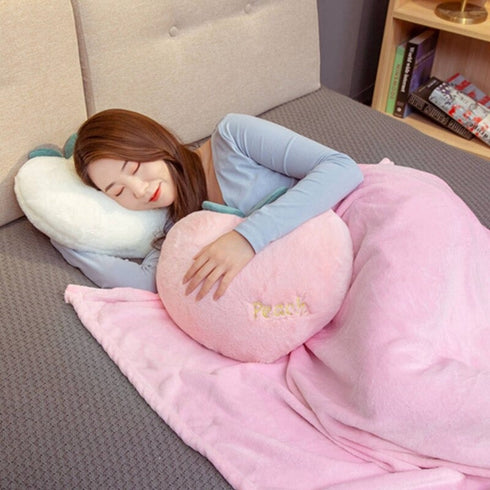 Peach Plush Pillow