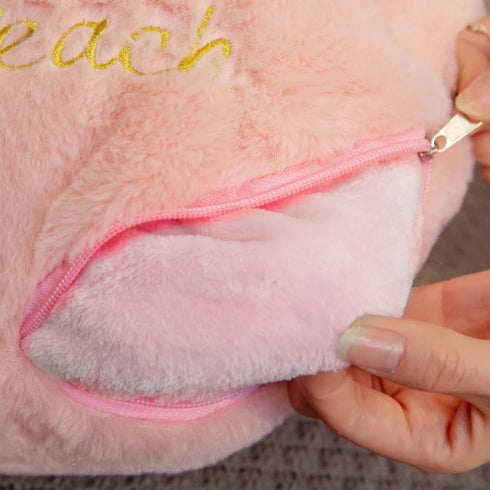 Peach Plush Pillow
