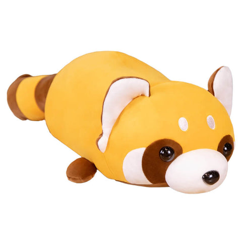 raccoon plush teddy pillow