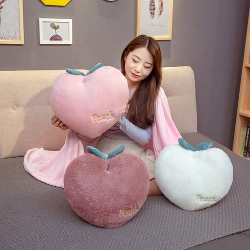 Peach Plush Pillow