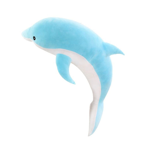 Giant Dolphin Teddy Soft Toy Blue Cuddly