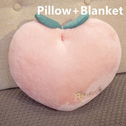 Peach Plush Pillow