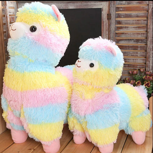 Rainbow Alpaca Plush