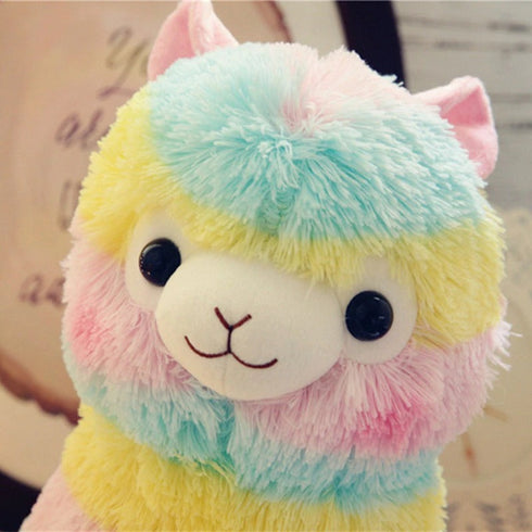 Rainbow Alpaca Plush
