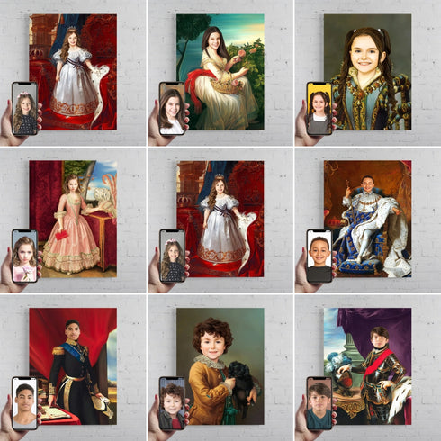 Custom Hand-Drawn 1-Person Portrait (150x200CM)